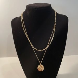 Halogen Nordstrom Layered Sun Necklace